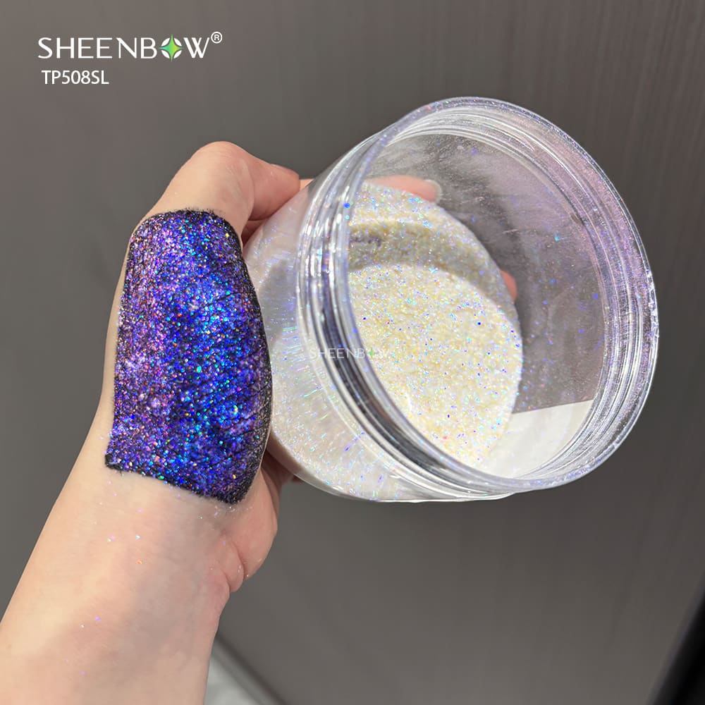 Aurora Camaleão Holográfico (Sombras) — Aurora, Camaleão, Holográfico, Mudança de cor pigmento